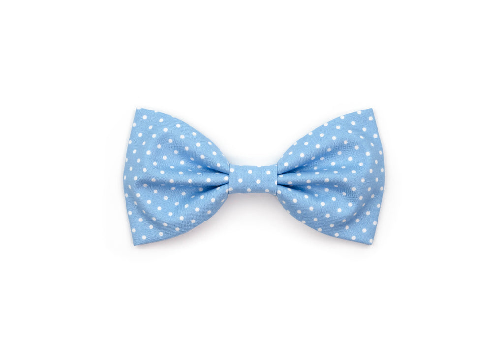 Periwinkle Polka Dot Gentleman Bow