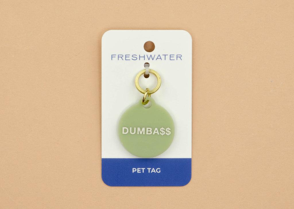 Acrylic Dog Tag - Dumba$$