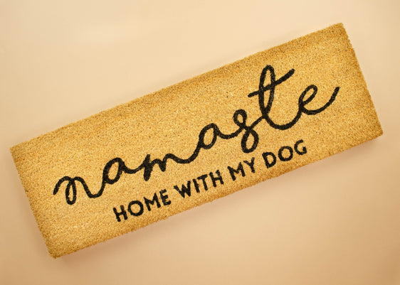 Doormat - Namaste Home with My Dog