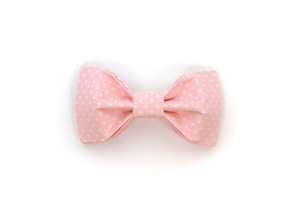 Baby Pink Polka Dot Bowtie