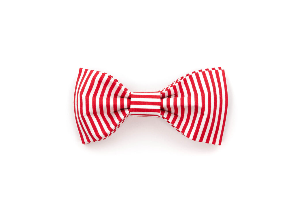 Cherry Stripe Bowtie