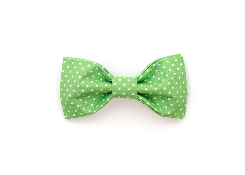 Green Polka Dot Bowtie