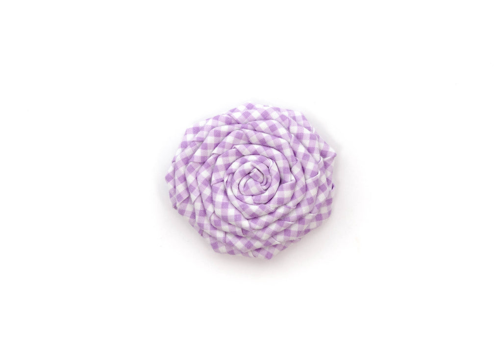 Lavender Mini Gingham Flower
