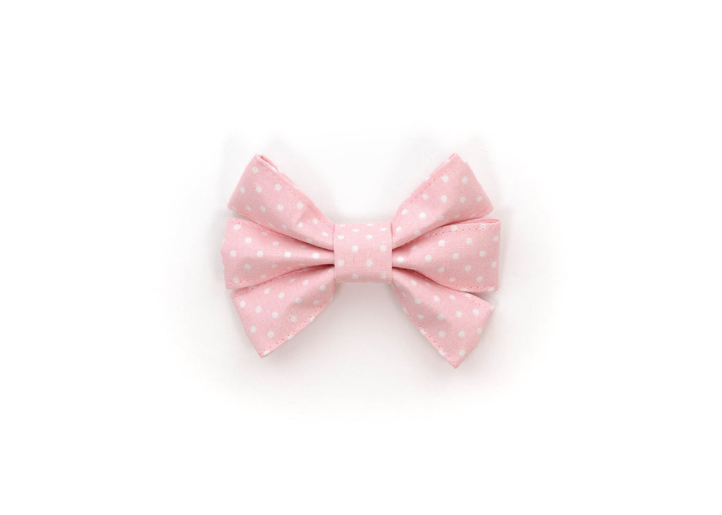 Baby Pink Polka Dot Girly Bow
