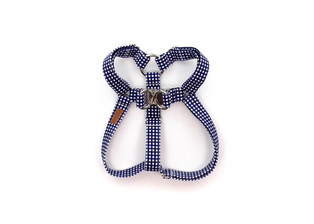 Navy Mini Gingham Harness