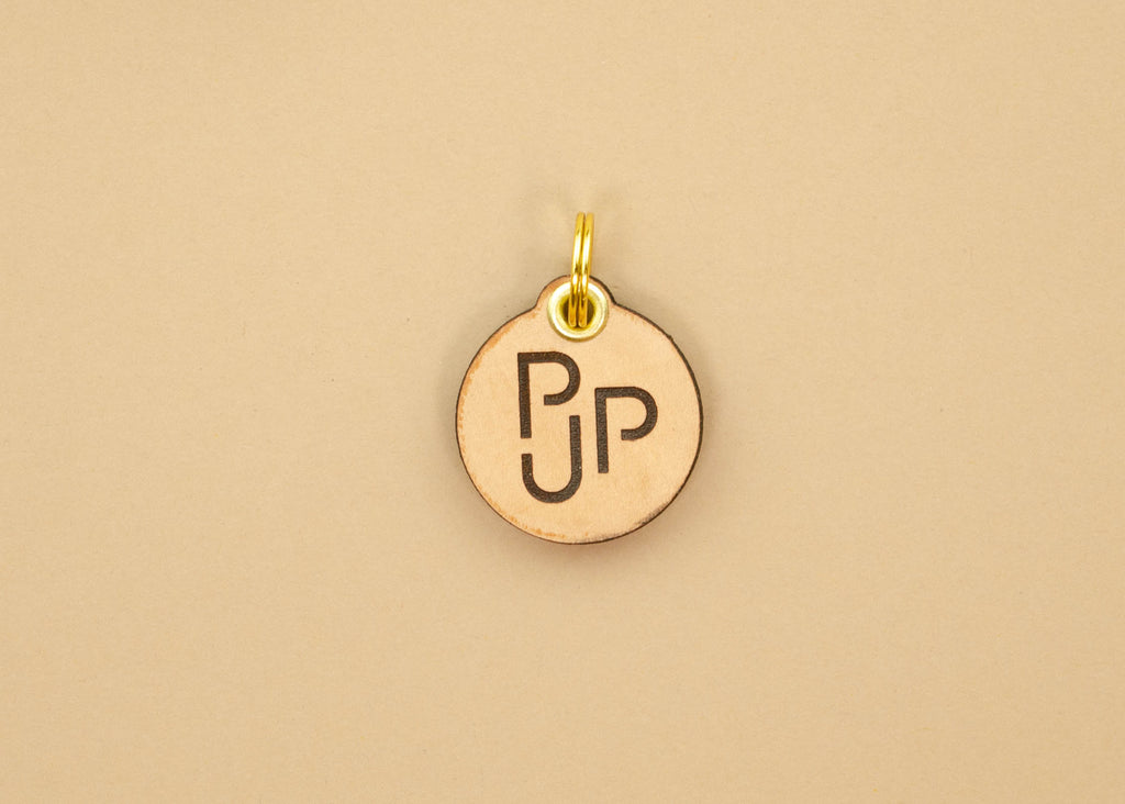 Leather Dog Tag - PJP Logo