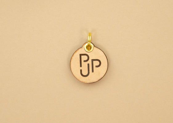 Leather Dog Tag - PJP Logo