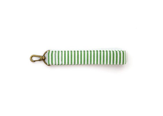 Green Stripe Key Fob