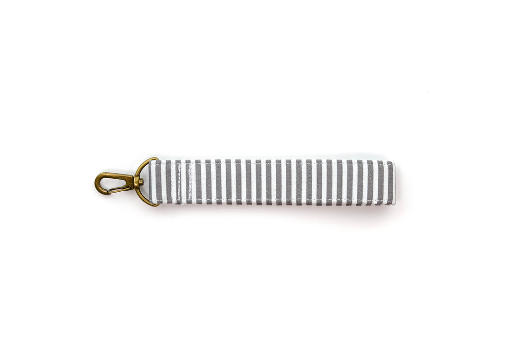 Pebble Stripe Key Fob