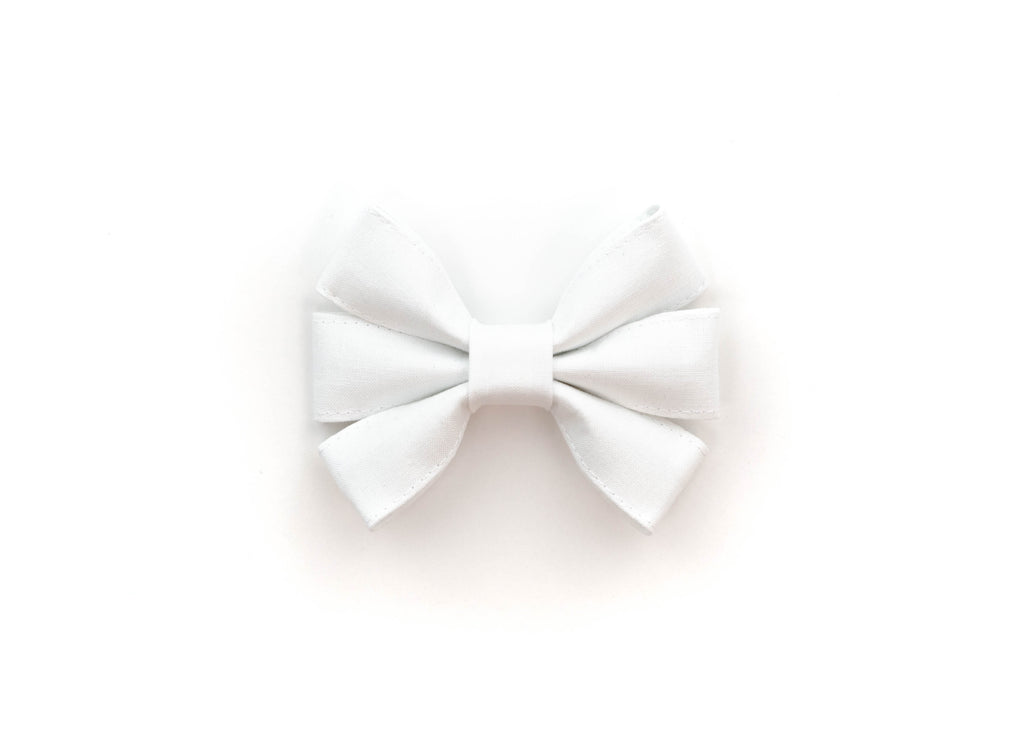 White Girly Bow