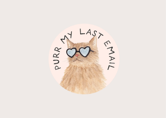 Sticker - Purr My Last Email