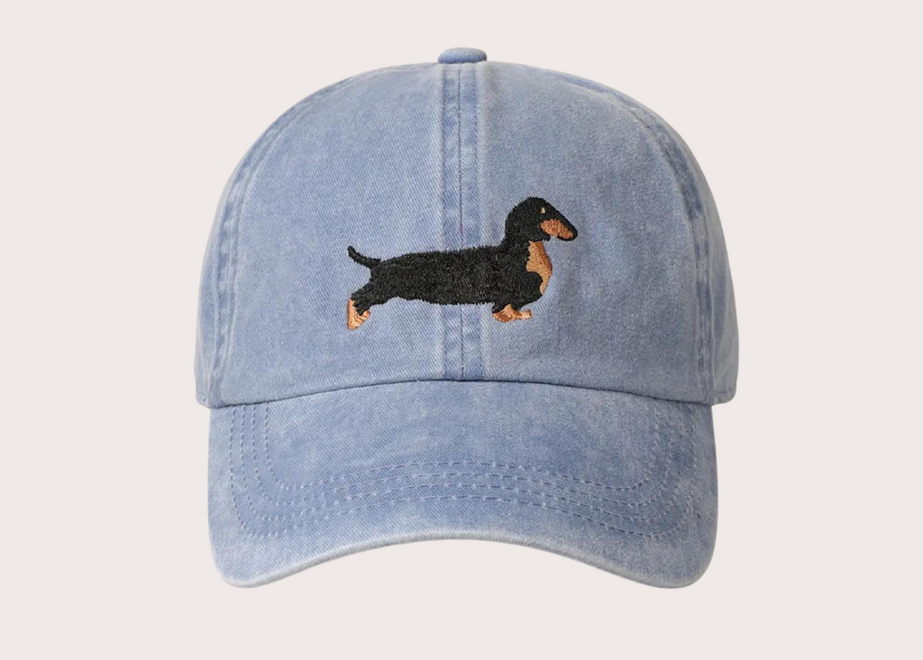 Dachshund Embroidered Baseball Cap PuddleJumperPups