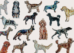 Hand Painted Dog Ornaments