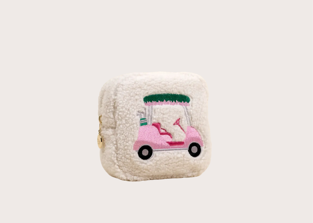 Square Golf Cart Teddy Pouch