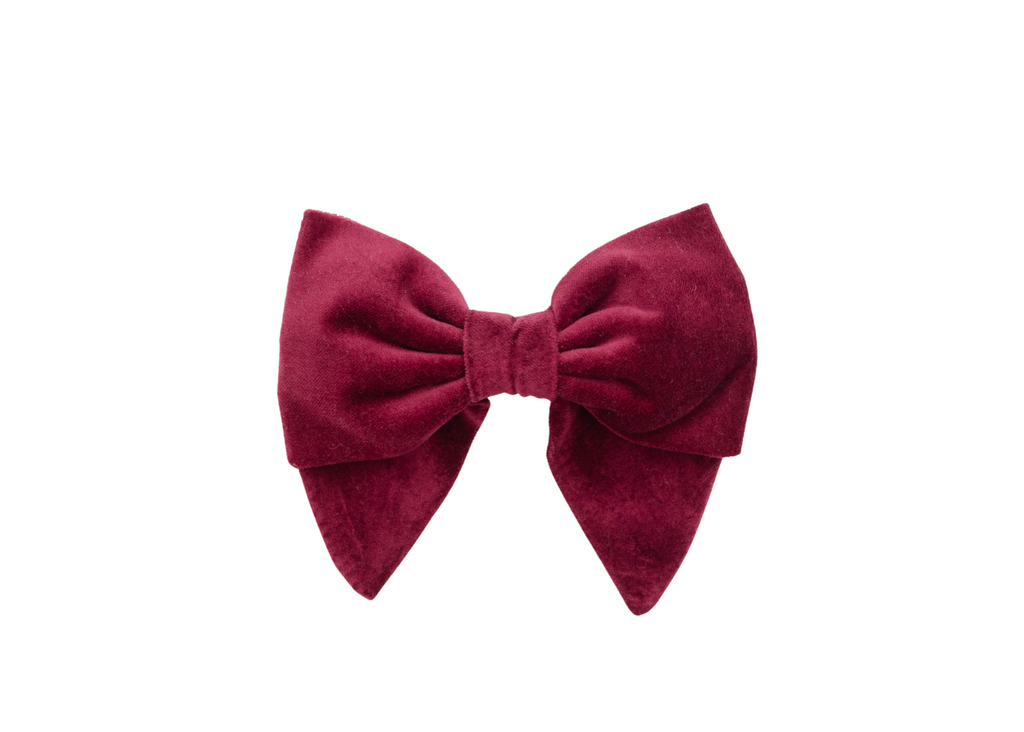 Lady Bow - Cranberry Velvet