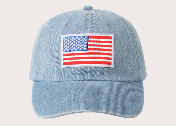 USA Flag Embroidered Baseball Cap