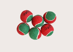 Holiday Squeaky Tennis Ball Set