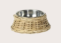 Handmade Rattan Pet Bowl