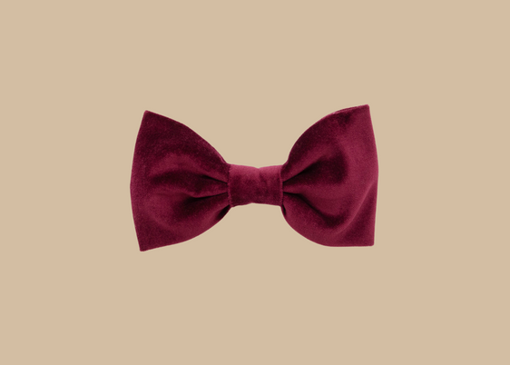 Gentleman Bowtie - Cranberry Velvet