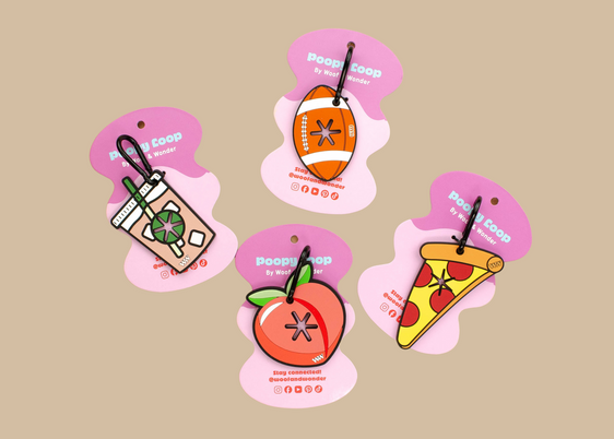 Poopy Loop Bag Holder - Peach