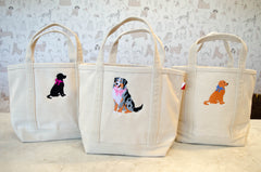 Custom Embroidered Dog Breed Tote