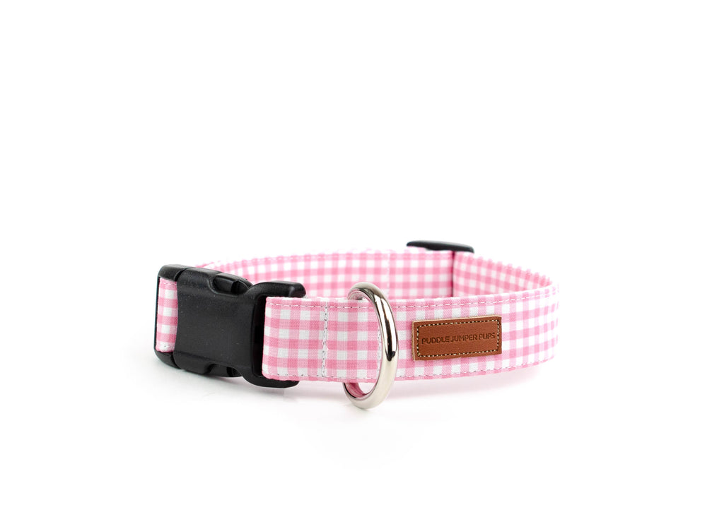 The Baby Pink Mini Gingham Collar