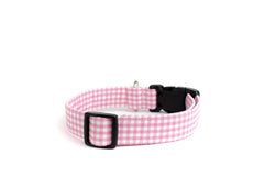 The Baby Pink Mini Gingham Collar