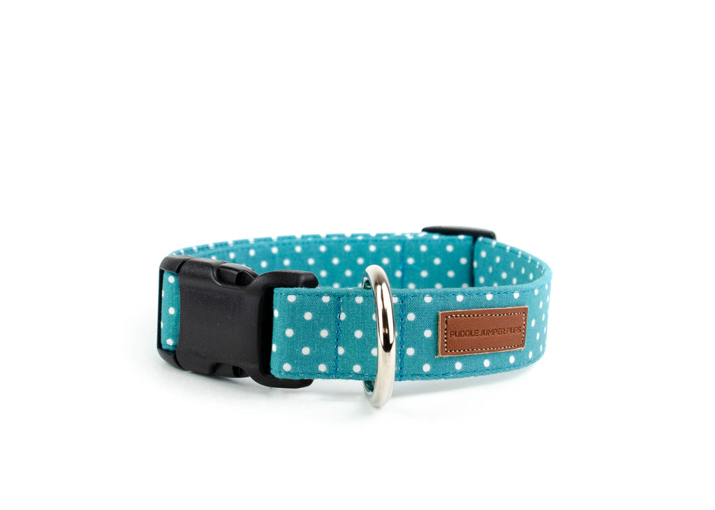 The Teal Polka Dot Collar