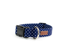 The Navy Polka Dot Collar
