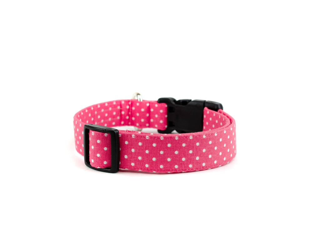 The Raspberry Polka Dot Collar