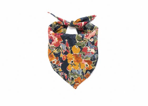 Wild Rose Flannel Bandana