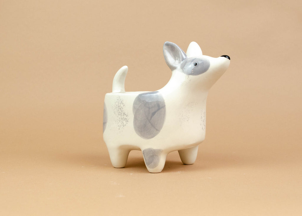 Ceramic Dog Planter - Terrier