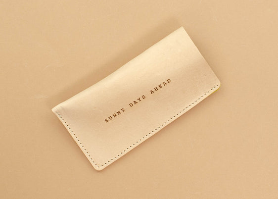 Sunglass Case - Leather/Velvet - Sunny