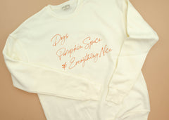 Sweatshirt - Dogs | Pumpkin Spice | Everything Nice