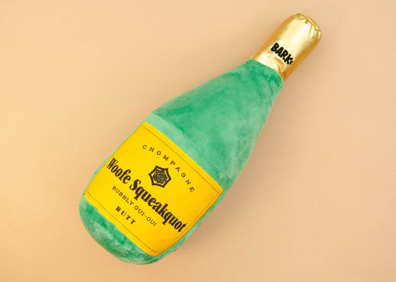 Champagne Bottle Toy - Woofe Squeakquot
