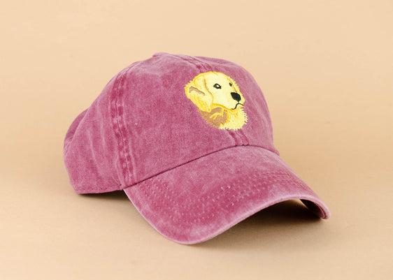 Golden Retriever Embroidered Baseball Cap