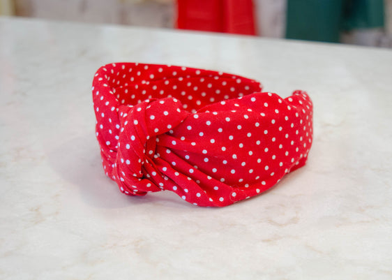 Red Polka Dot Headband