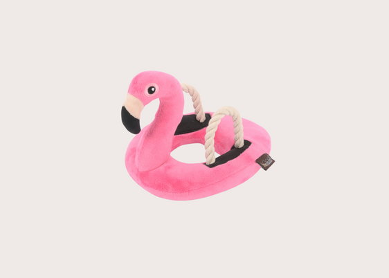 Flamingo Float Dog Toy