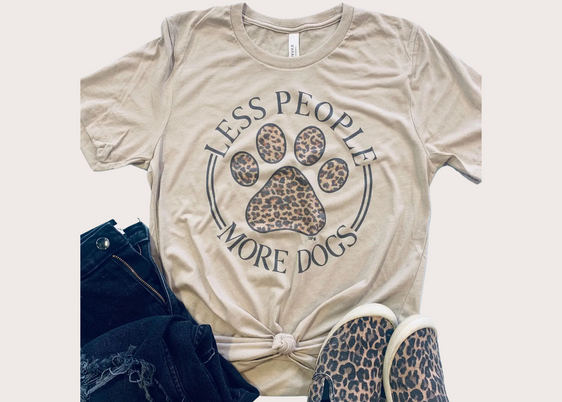 Less People More Dogs Tee