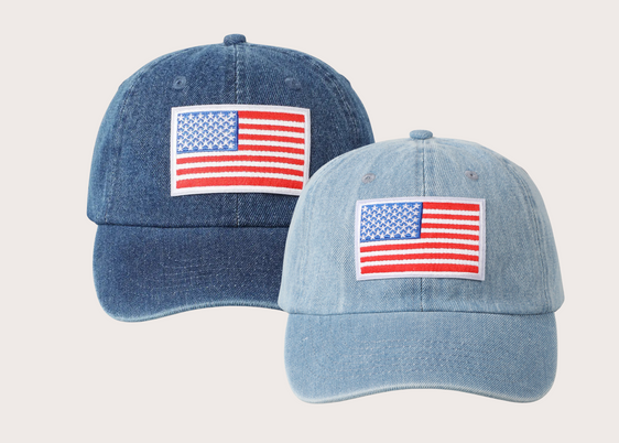 USA Flag Embroidered Baseball Cap