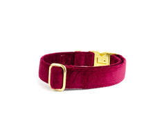 Collar - Cranberry Velvet