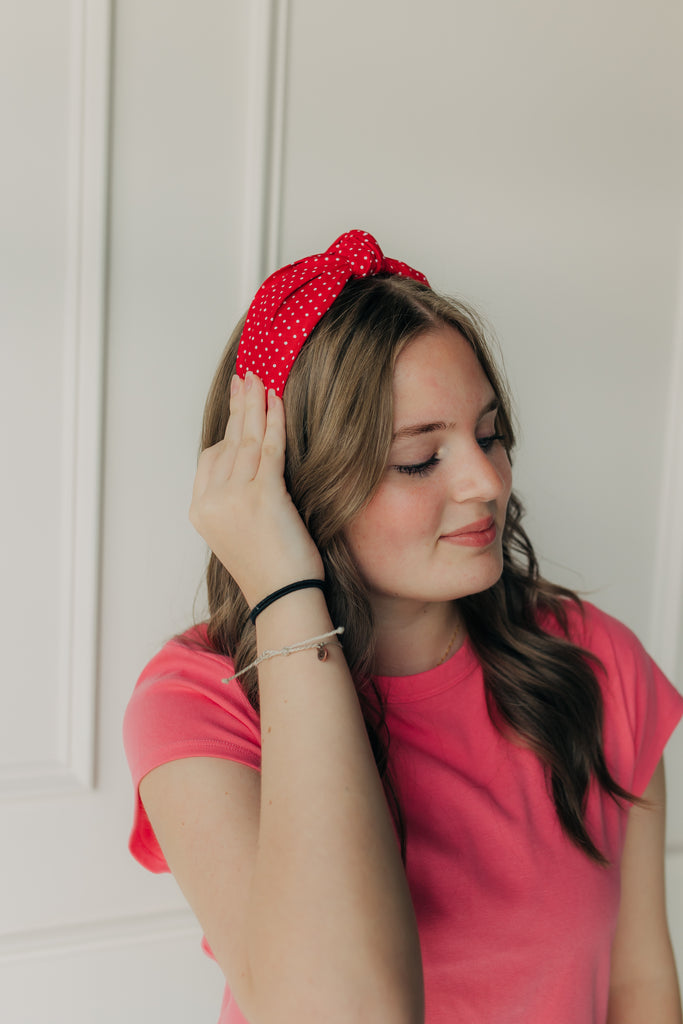 Red Polka Dot Headband