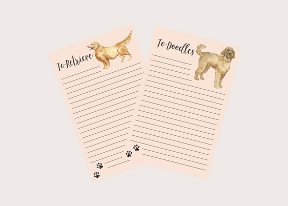Watercolor Dog Notepad