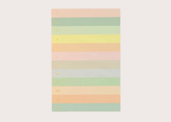 Rifle Paper Co. Numbered Color Block Notepad