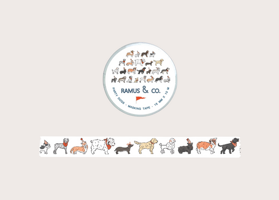 Party Dogs Washi Tape
