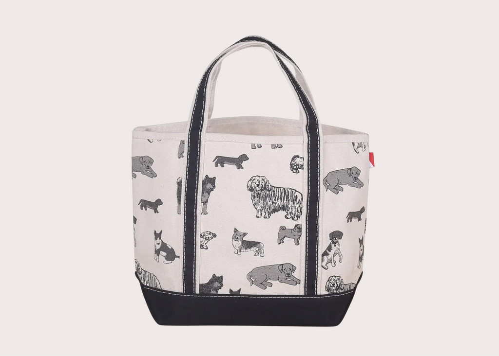 Canvas Mini Tote - Dog Print