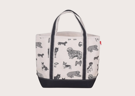 Canvas Mini Tote - Dog Print