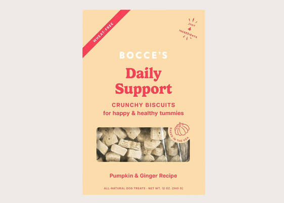 Dog Treats - Pumpkin & Ginger Crunchy Biscuits for Digestive Support