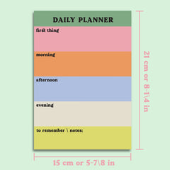 Daily Plan Pad - Rainbow