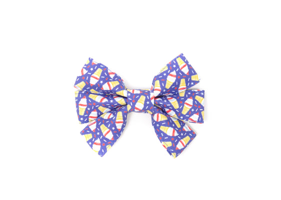The Patriotic Swirl Girly Bow